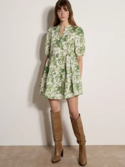 Apricot Damen Minikleid in grün - Länge: kurz