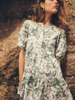 Apricot Damen Minikleid in grün - Länge: kurz