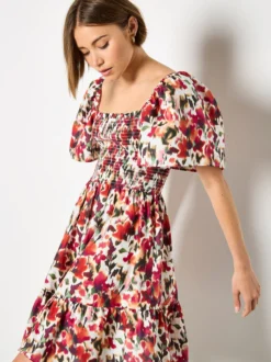 Apricot Damen Minikleid in rosa pink - Länge: knielang