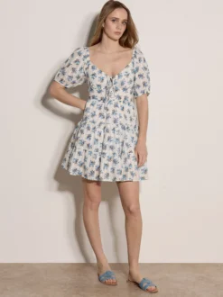 Apricot Damen Minikleid in weiß - Länge: knielang