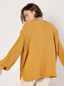 Apricot Damen Pullover in gelb - Ärmel: langarm