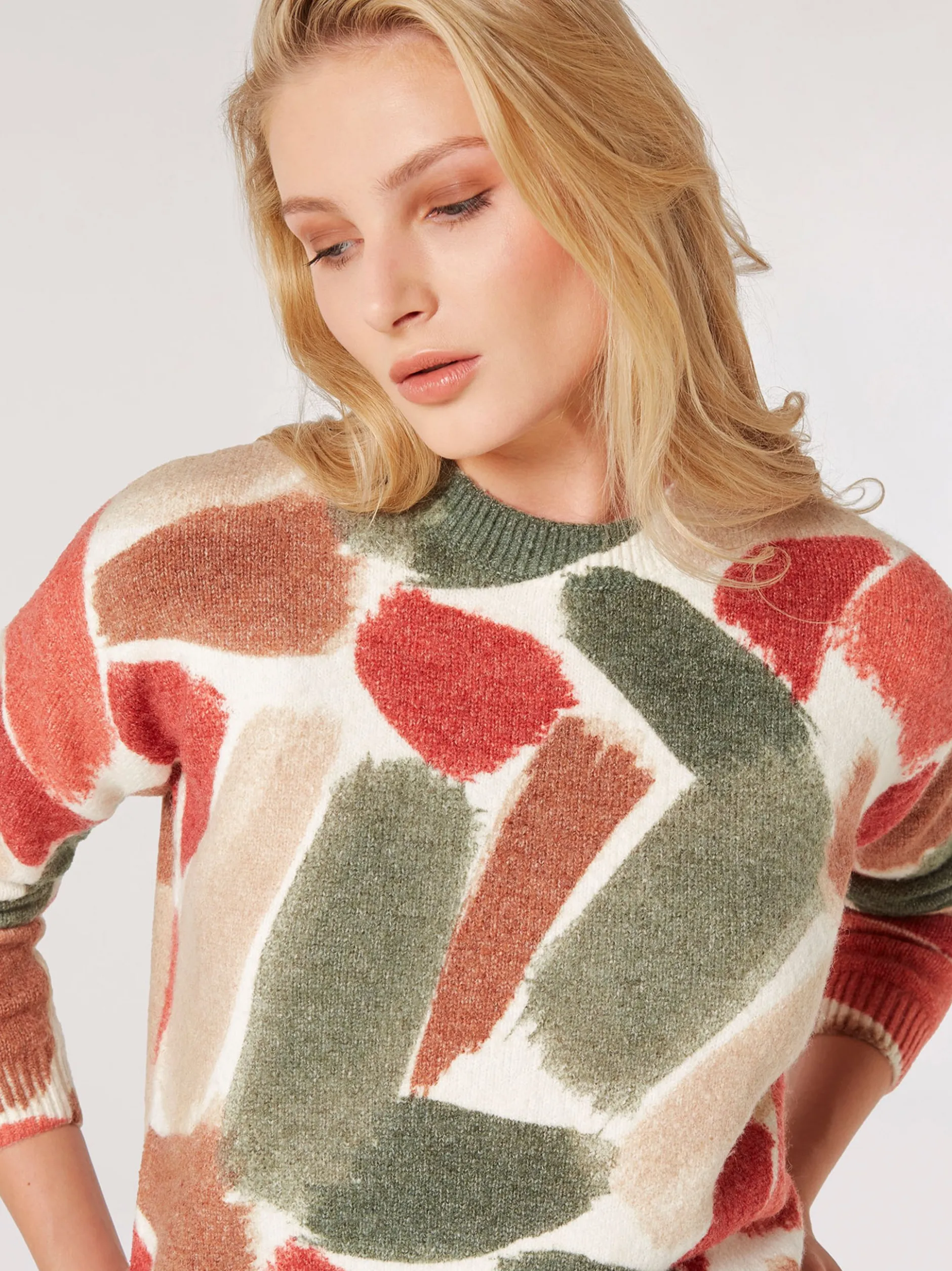 Apricot Damen Pullover in grün - Ärmel: langarm