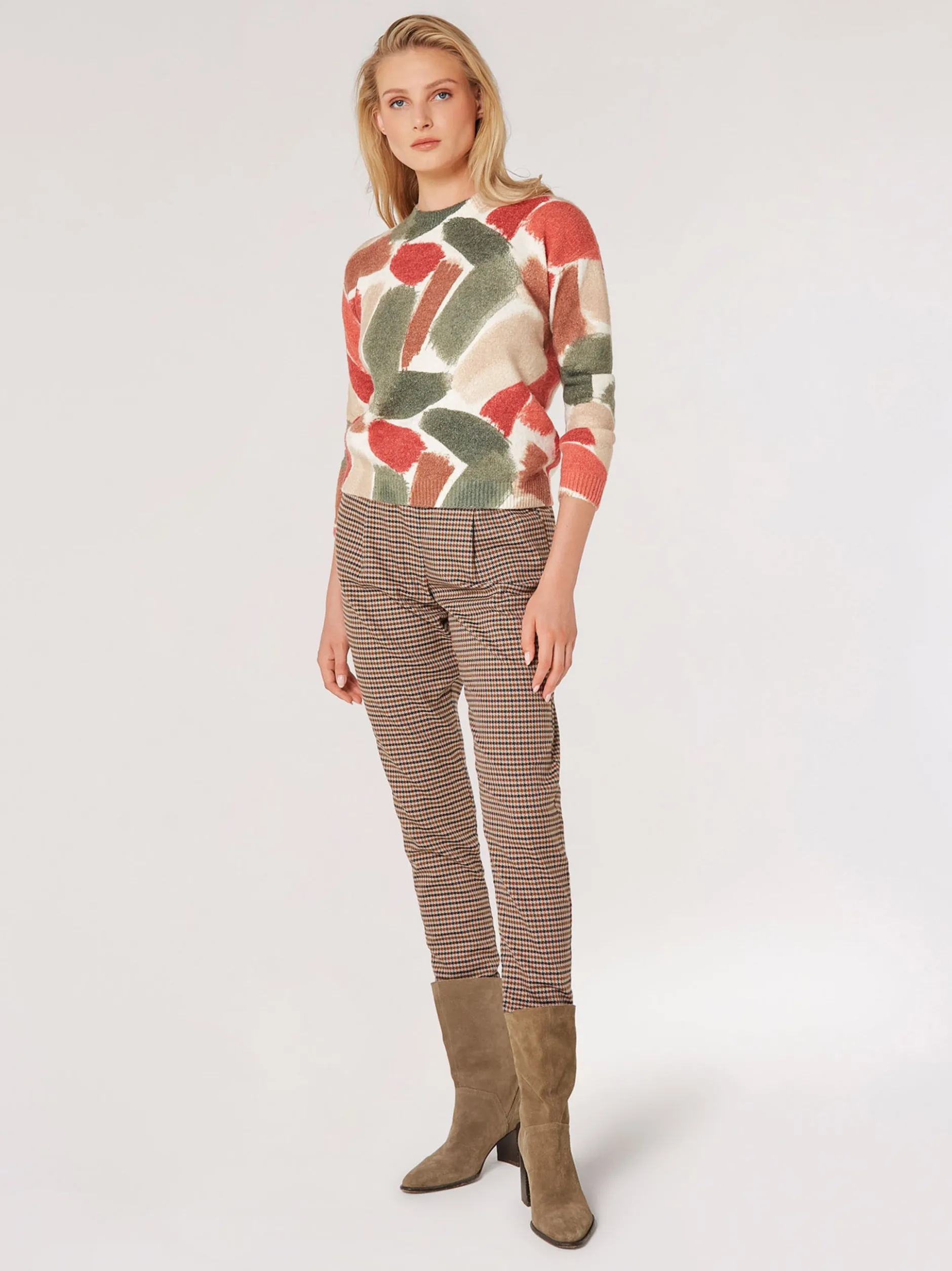 Apricot Damen Pullover in grün - Ärmel: langarm