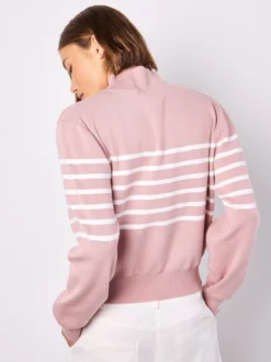 Apricot Damen Pullover in rosa - Ärmel: langarm