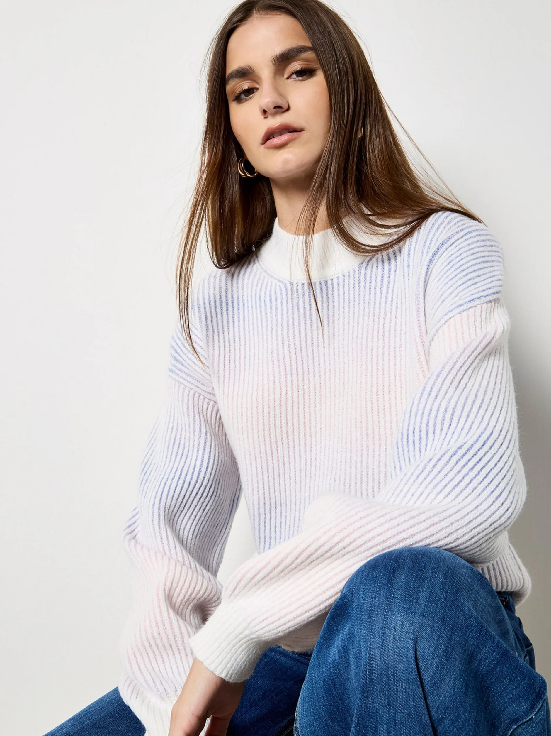 Apricot Damen Pullover in rosa mehrfarbig