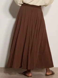 Apricot Damen Rock in braun - Länge: midi