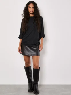 Apricot Damen Shirt in grau - Ausschnitt: Rundhals