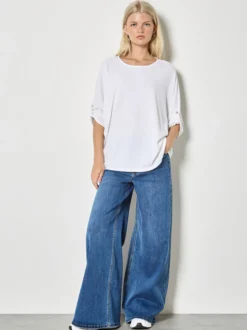 Apricot Damen Shirt in weiß - Ausschnitt: Rundhals