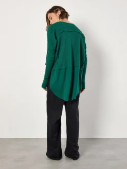 Apricot Damen Top in grün - Ärmel: langarm