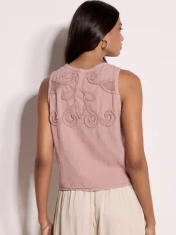 Apricot Damen Top in rosa - Ausschnitt: Rundhals