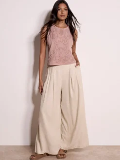 Apricot Damen Top in rosa - Ausschnitt: Rundhals