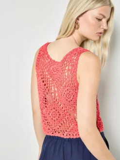Apricot Damen Top in rot - Ausschnitt: Rundhals