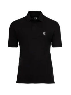 Armani Exchange Herren Poloshirt in schwarz