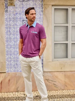 BABISTA Herren Poloshirt - SAVINO in lila