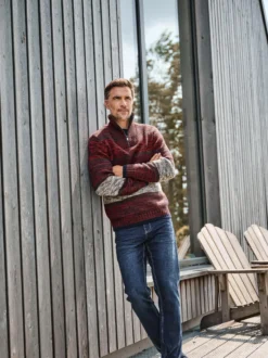 BABISTA Herren Pullover - CARMILO in rot mehrfarbig