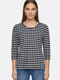 Betty Barclay Damen Basic Shirt in blau