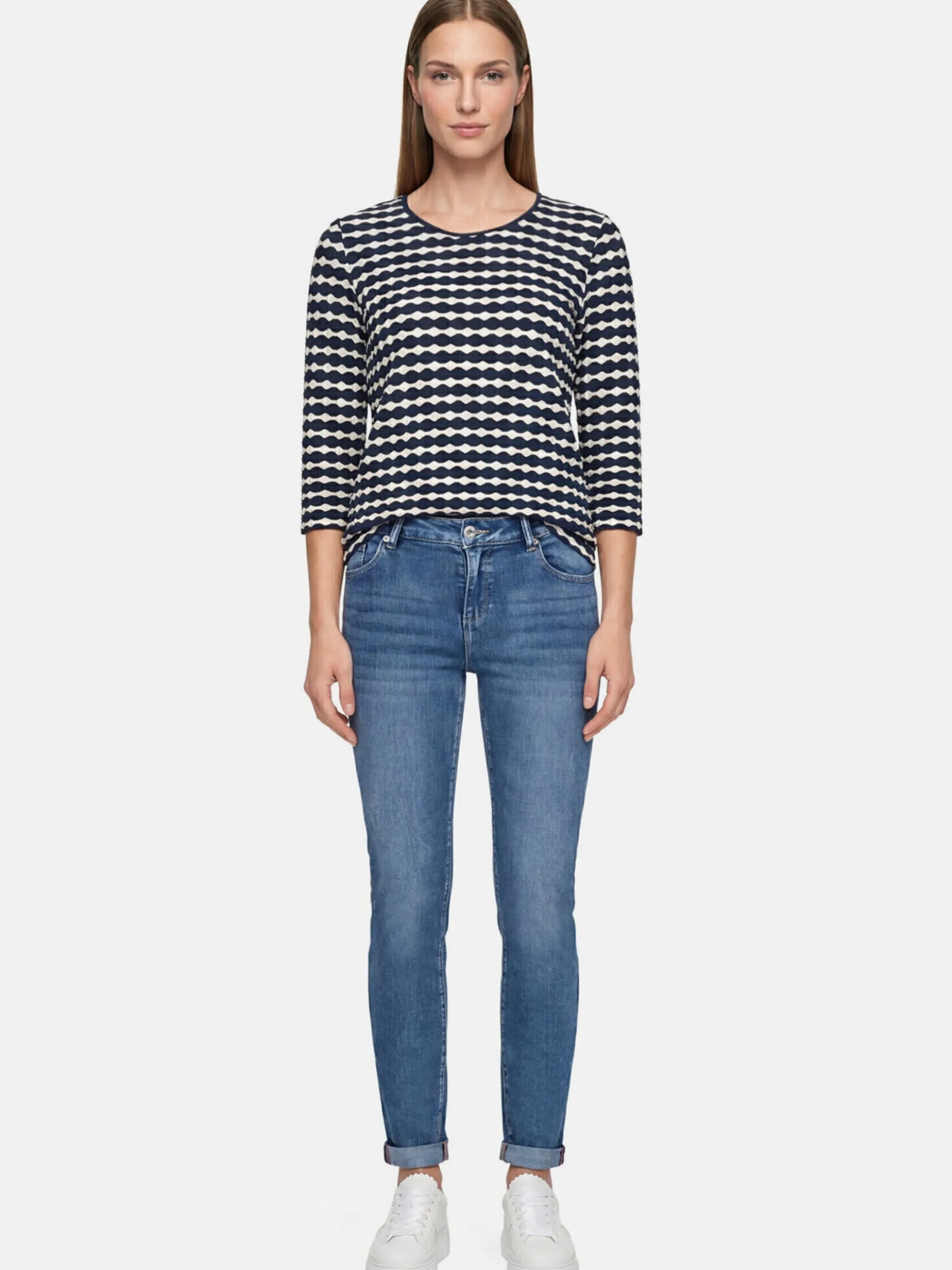 Betty Barclay Damen Basic Shirt in blau