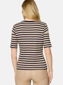 Betty Barclay Damen Basic Shirt in beige mehrfarbig