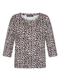 Betty Barclay Damen Basic Shirt in mehrfarbig beige