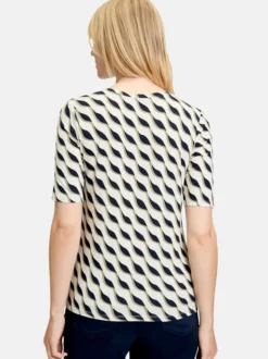 Betty Barclay Damen Basic Shirt in beige mehrfarbig