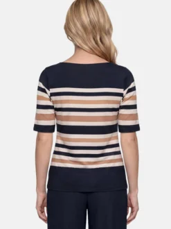 Betty Barclay Damen Basic Shirt in marine mehrfarbig