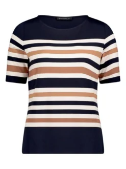 Betty Barclay Damen Basic Shirt in marine mehrfarbig