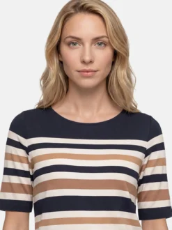 Betty Barclay Damen Basic Shirt in marine mehrfarbig