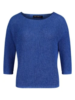 Betty Barclay Damen Basic-Strickpullover in blau