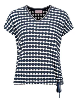 Betty Barclay Damen Casual-Shirt in blau weiß