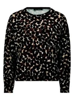Betty Barclay Damen Feinstrickpullover in braun mehrfarbig