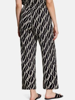 Betty Barclay Damen Hose in schwarz mehrfarbig