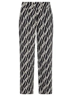 Betty Barclay Damen Hose in schwarz mehrfarbig