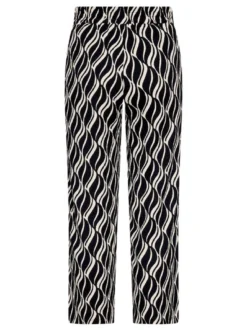 Betty Barclay Damen Hose in schwarz mehrfarbig