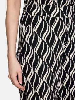 Betty Barclay Damen Hose in schwarz mehrfarbig
