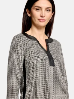 Betty Barclay Damen Jerseykleid in schwarz weiß