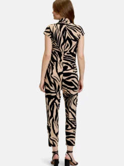 Betty Barclay Damen Jumpsuit in schwarz mehrfarbig
