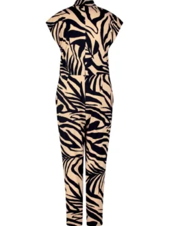 Betty Barclay Damen Jumpsuit in schwarz mehrfarbig