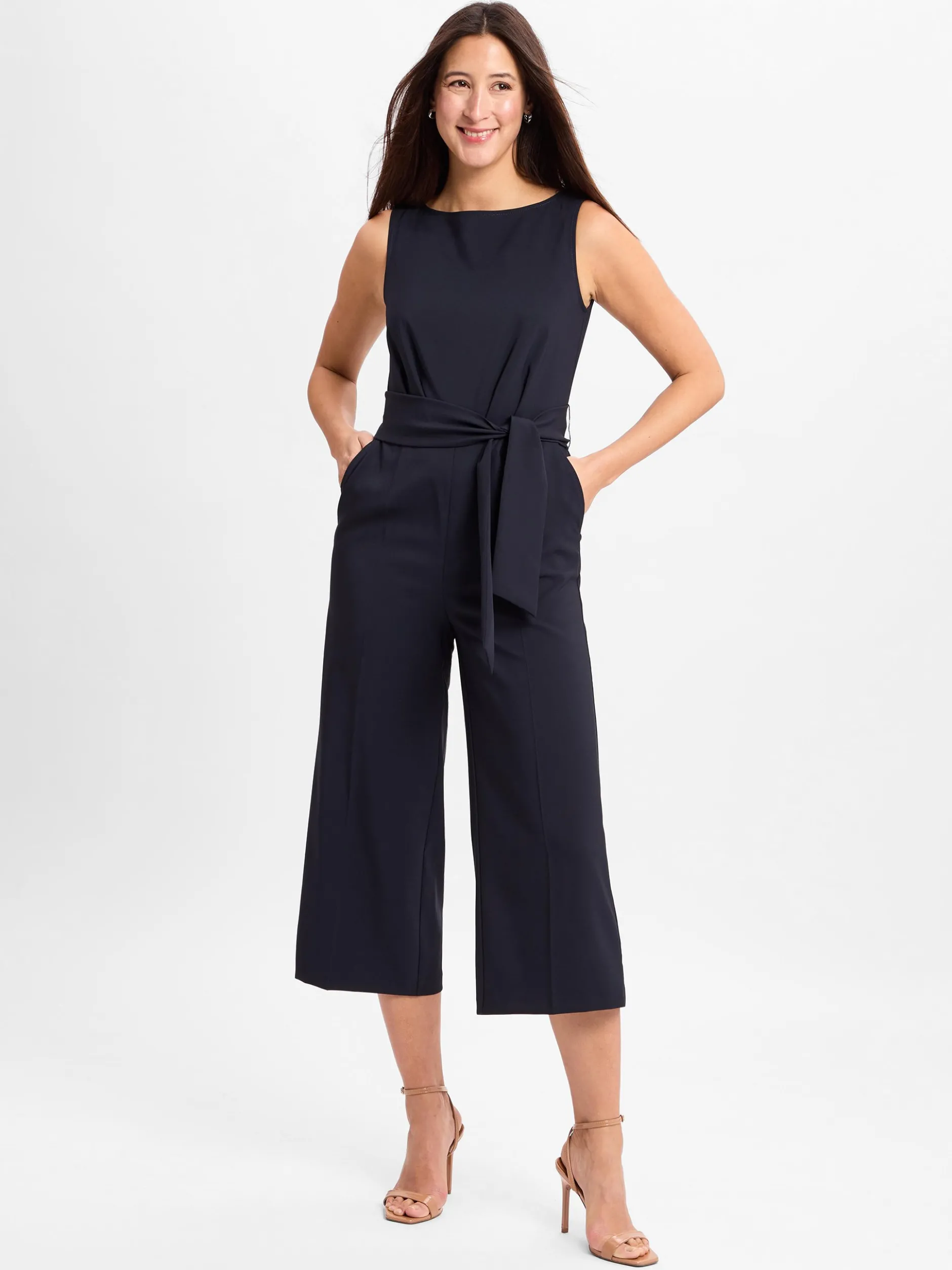 Betty Barclay Damen Jumpsuit in marine - Ärmel: ohne Arm