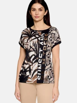 Betty Barclay Damen Kurzarmshirt in beige