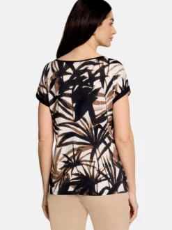 Betty Barclay Damen Kurzarmshirt in beige