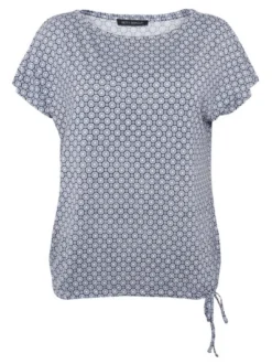 Betty Barclay Damen Kurzarmshirt in blau mehrfarbig