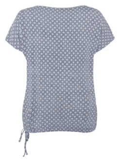 Betty Barclay Damen Kurzarmshirt in blau mehrfarbig