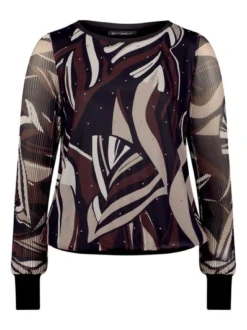 Betty Barclay Damen Langarm-Shirt in mehrfarbig