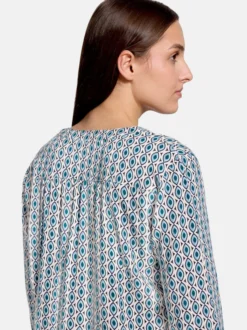 Betty Barclay Damen Schlupfbluse in petrol mehrfarbig
