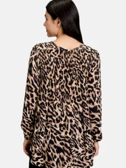 Betty Barclay Damen Schlupfbluse in schwarz mehrfarbig