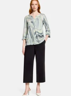 Betty Barclay Damen Schlupfbluse in mint mehrfarbig