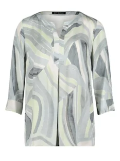 Betty Barclay Damen Schlupfbluse in mint mehrfarbig