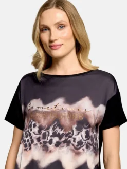 Betty Barclay Damen Shirt in schwarz mehrfarbig