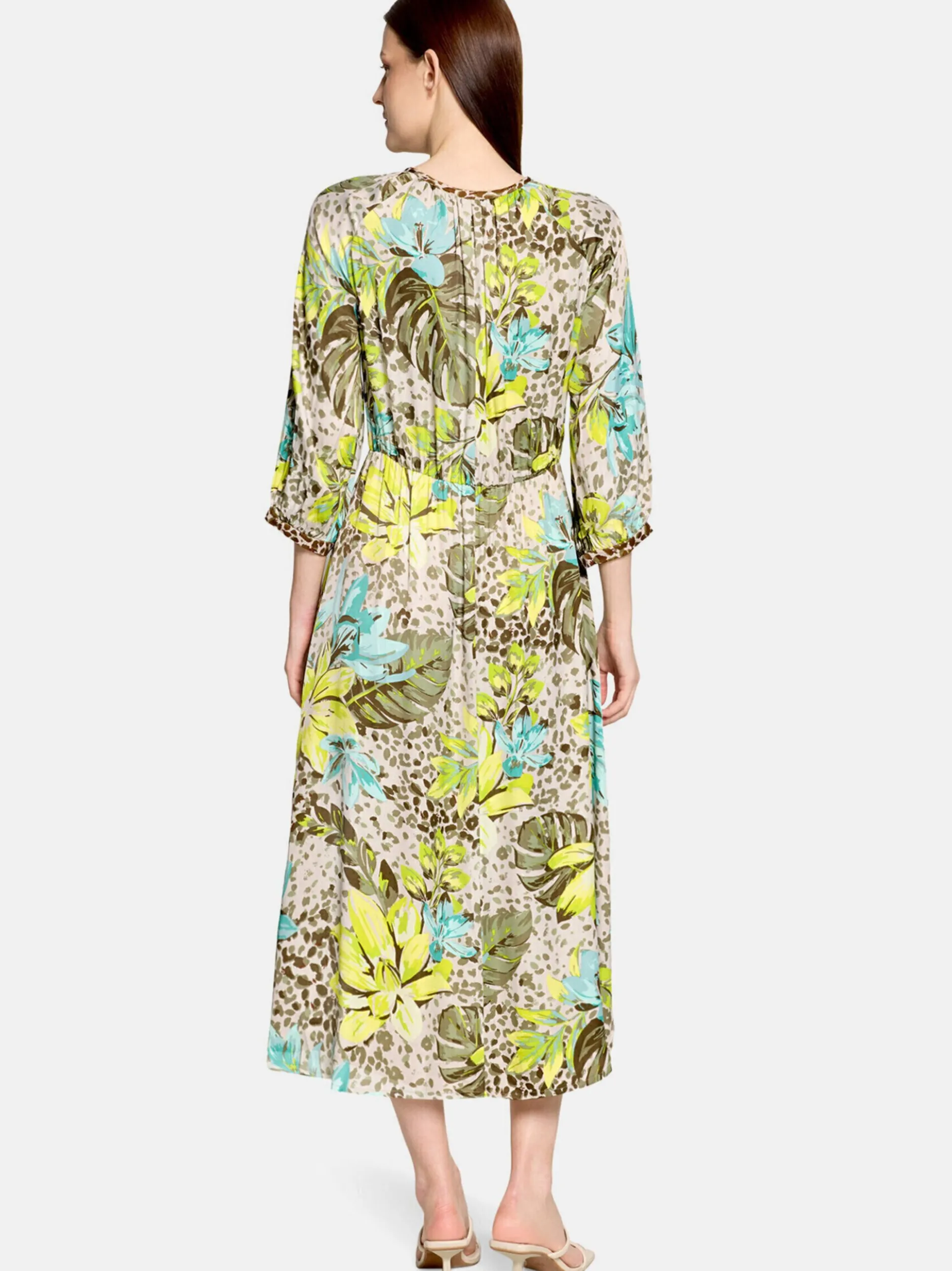 Betty Barclay Damen Sommerkleid in mehrfarbig beige