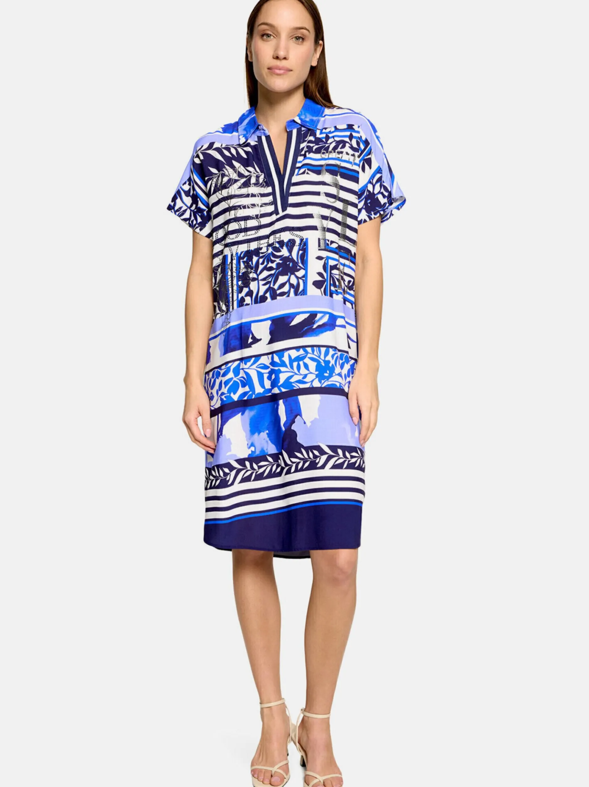 Betty Barclay Damen Sommerkleid in hellblau mehrfarbig